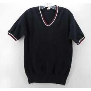 VINTAGE Towncraft Sweater Medium JC Penney 70s Leisure Ringer Pullover